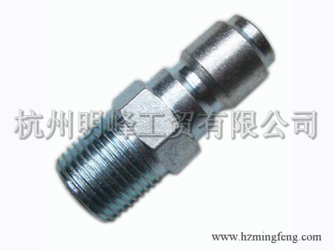 834222 hydraulic straight through 3 / 8 "quick connector male, NPT3 / 8