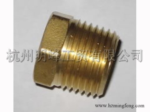 9527036 brass_hex_reducer_bush，NPT3/8M-NPT1/4F